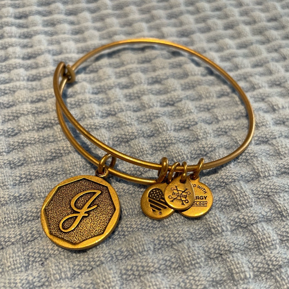 Alex and Ani initial bangle